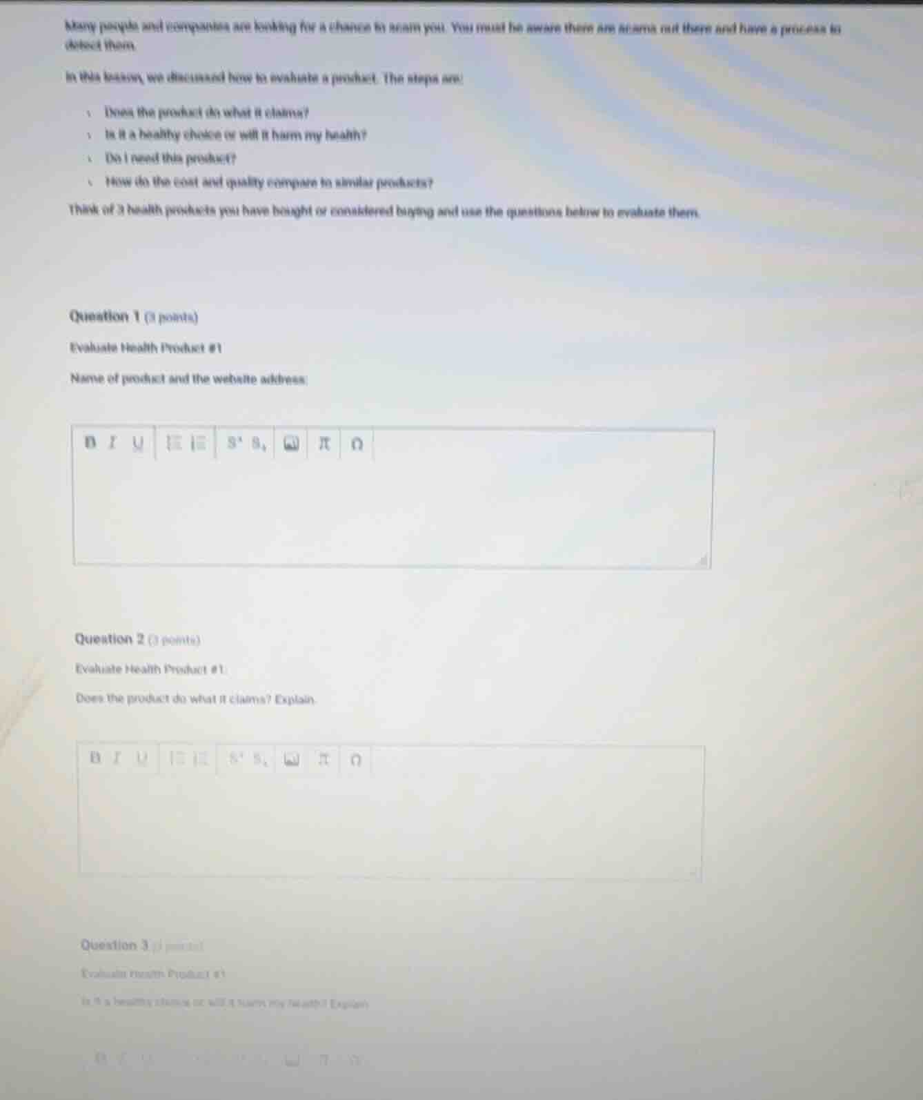 many people and companies are looking for a chance to scam you. you mus…