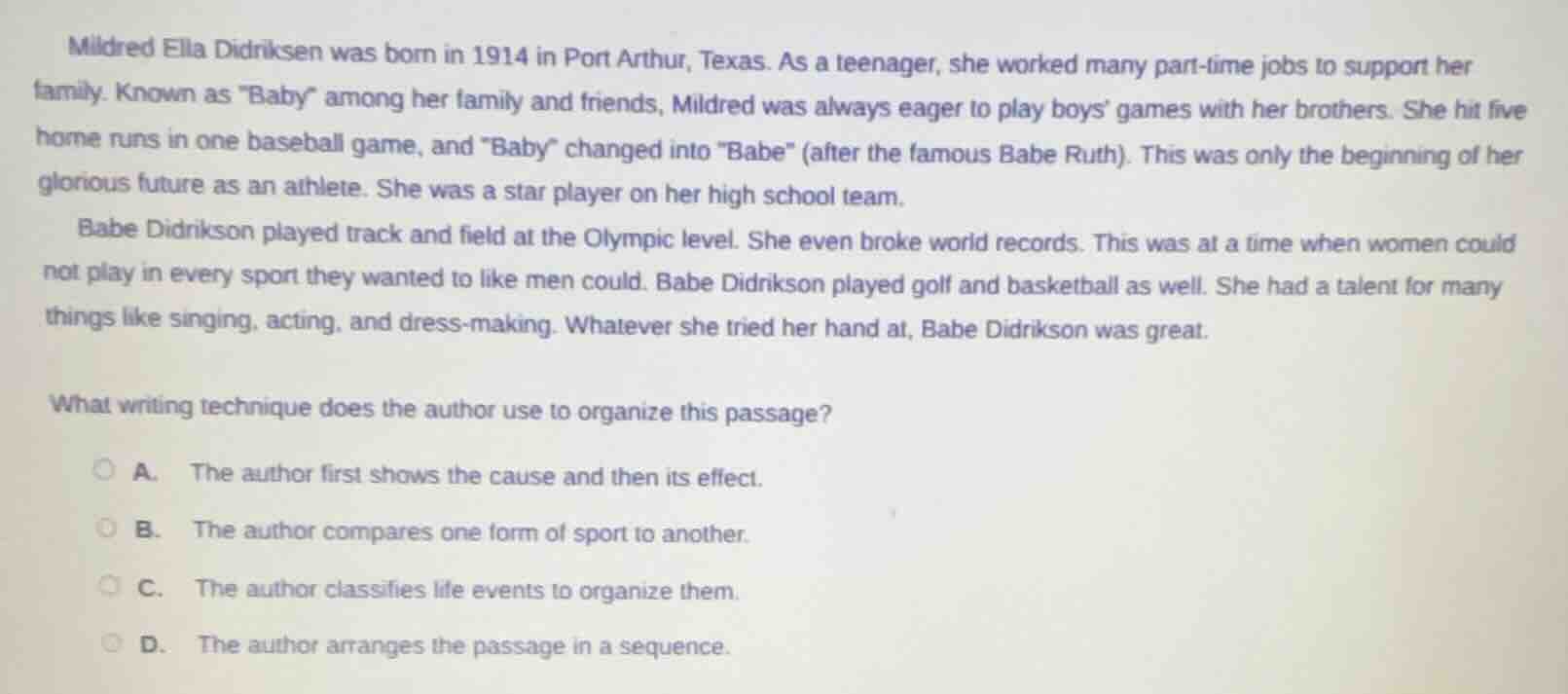 mildred ella didriksen was born in 1914 in port arthur, texas. as a tee…