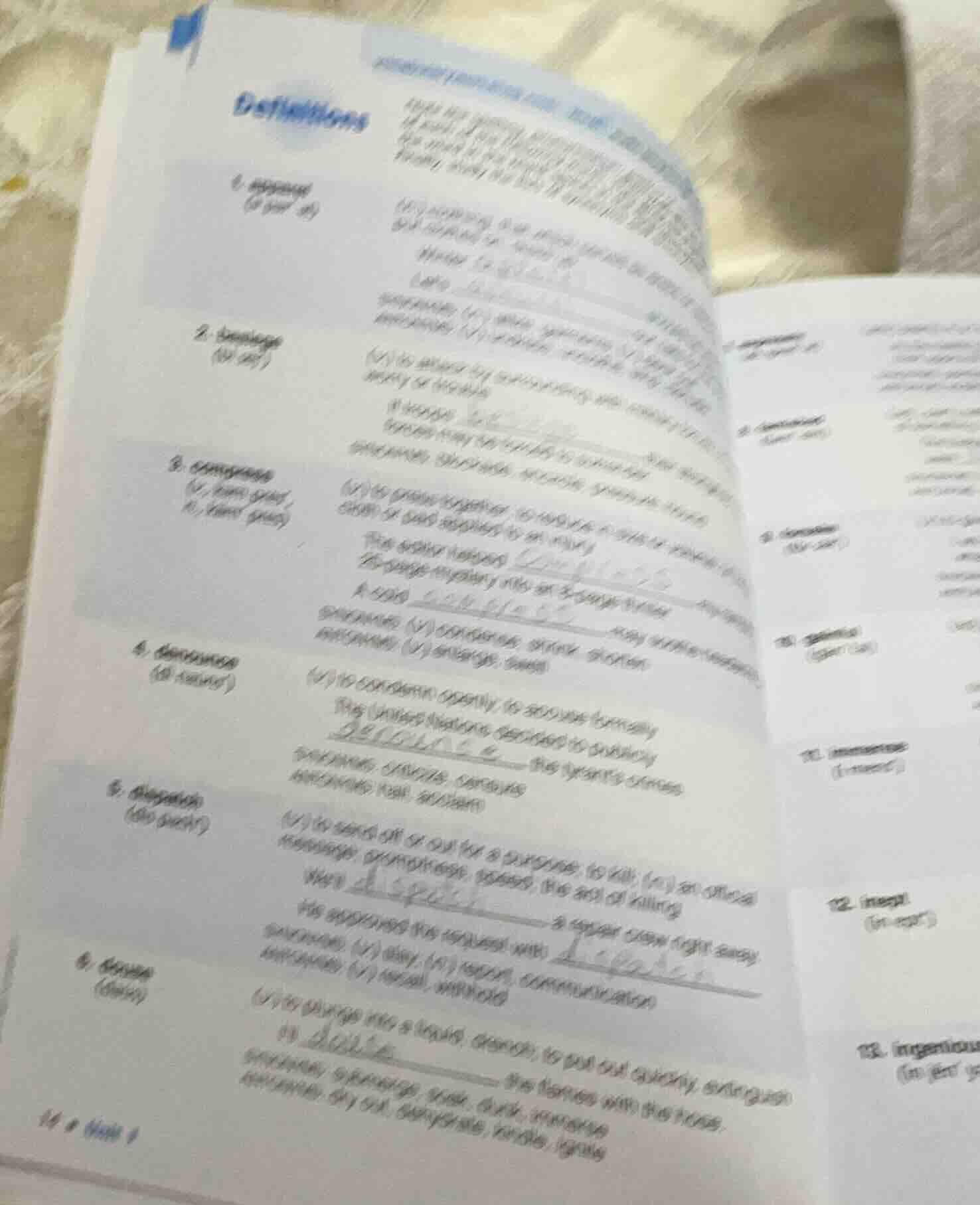 definitions 1. (your def) 2. (your def) 3. converge (v. kuhn vurj; n. k…