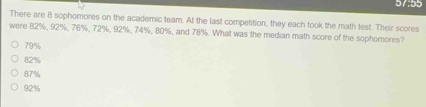 there are 8 sophomores on the academic team. at the last competition, t…