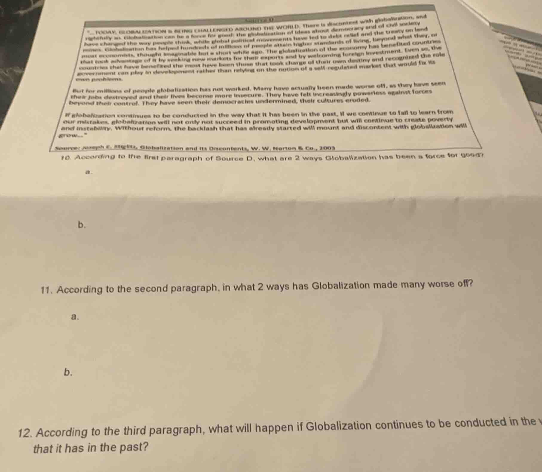 5. today, globalization is being challenged around the world. there is …
