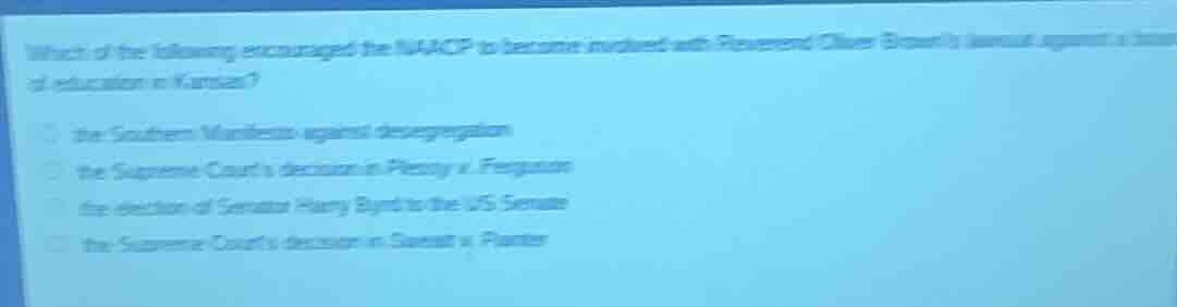 which of the following encouraged the naacp to become involved with rev…