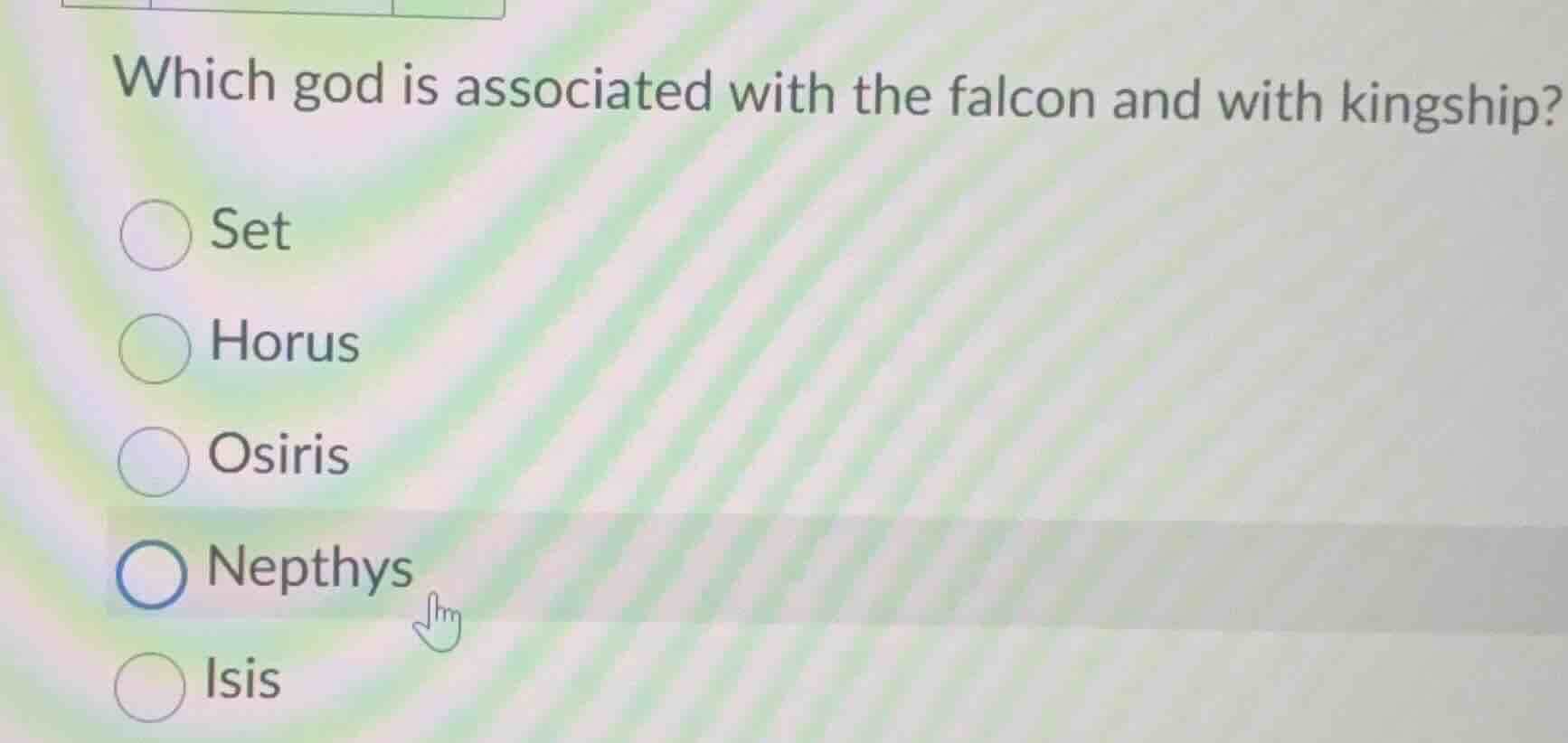 which god is associated with the falcon and with kingship? set horus os…