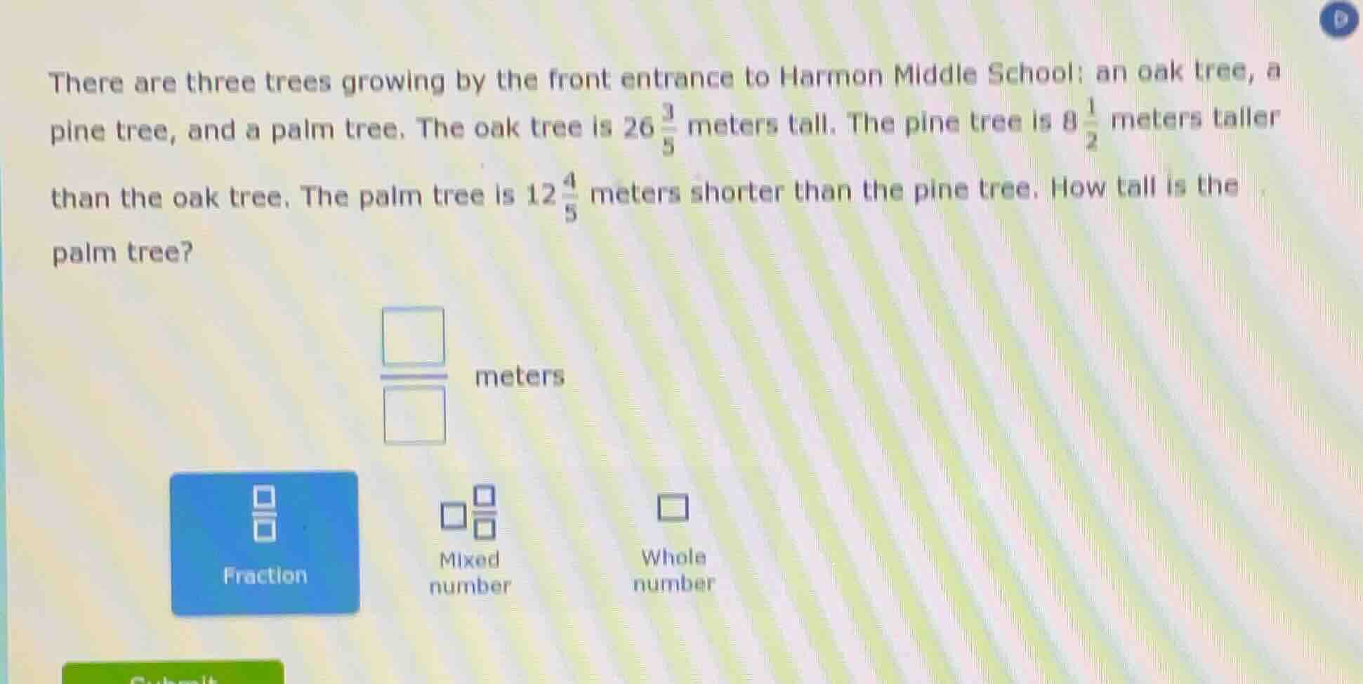 there are three trees growing by the front entrance to harmon middle sc…