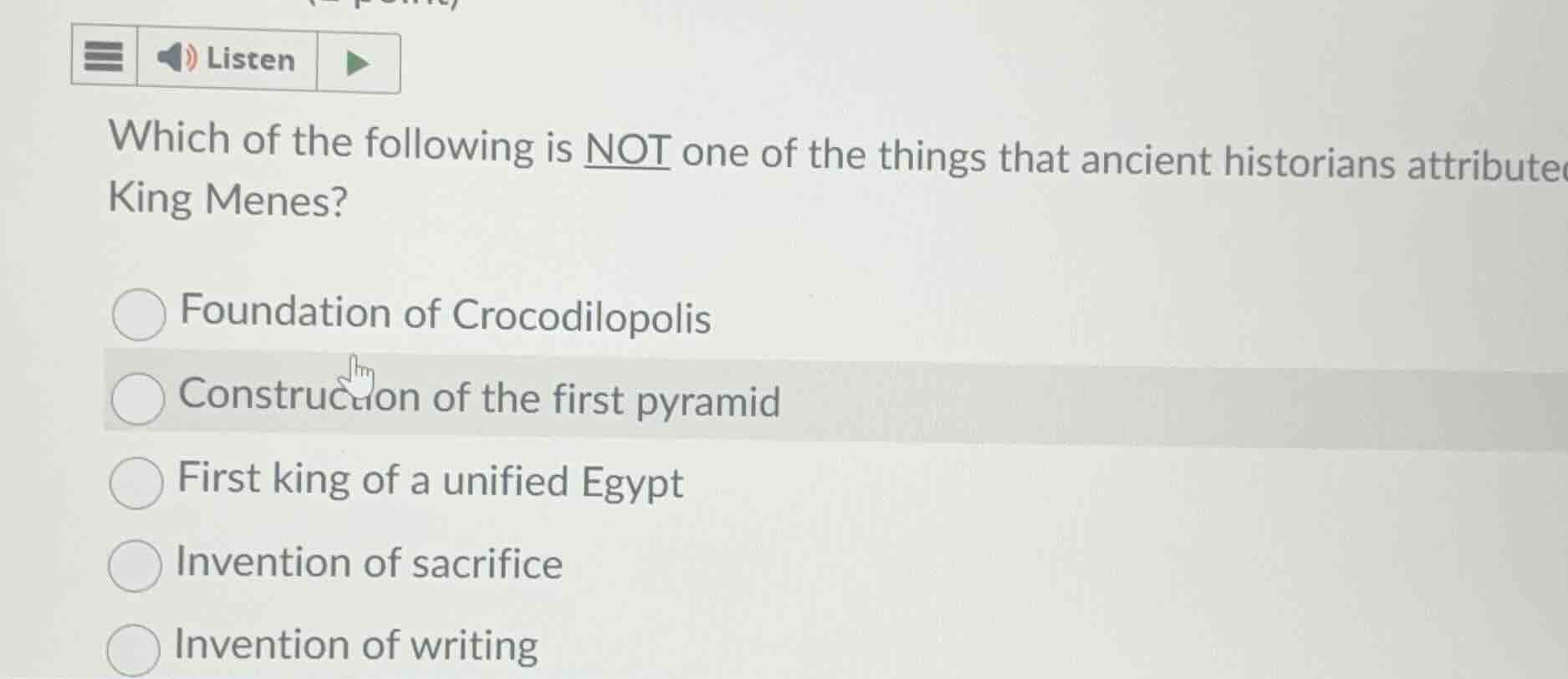 which of the following is not one of the things that ancient historians…