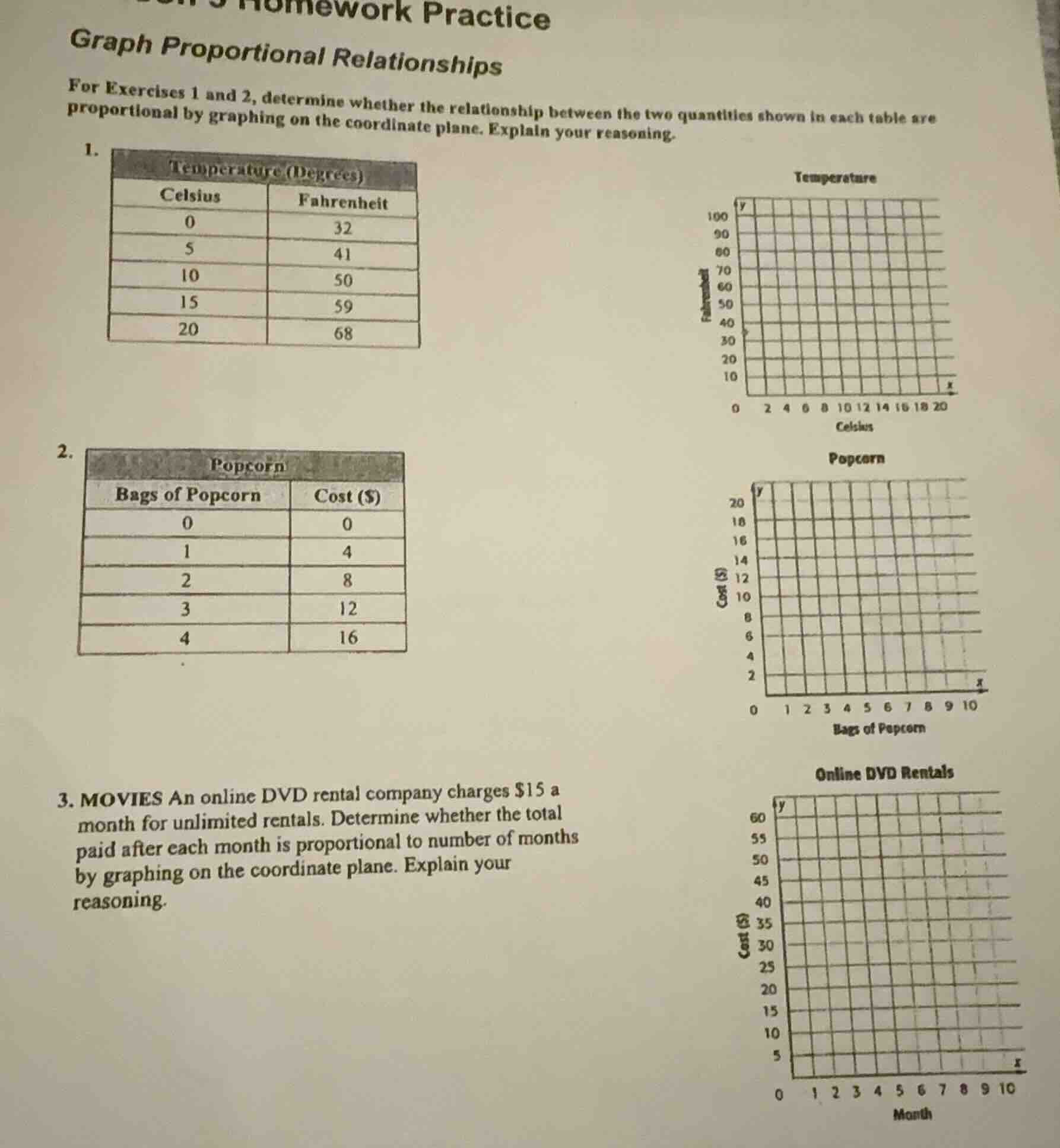 homework practice graph proportional relationships for exercises 1 and …