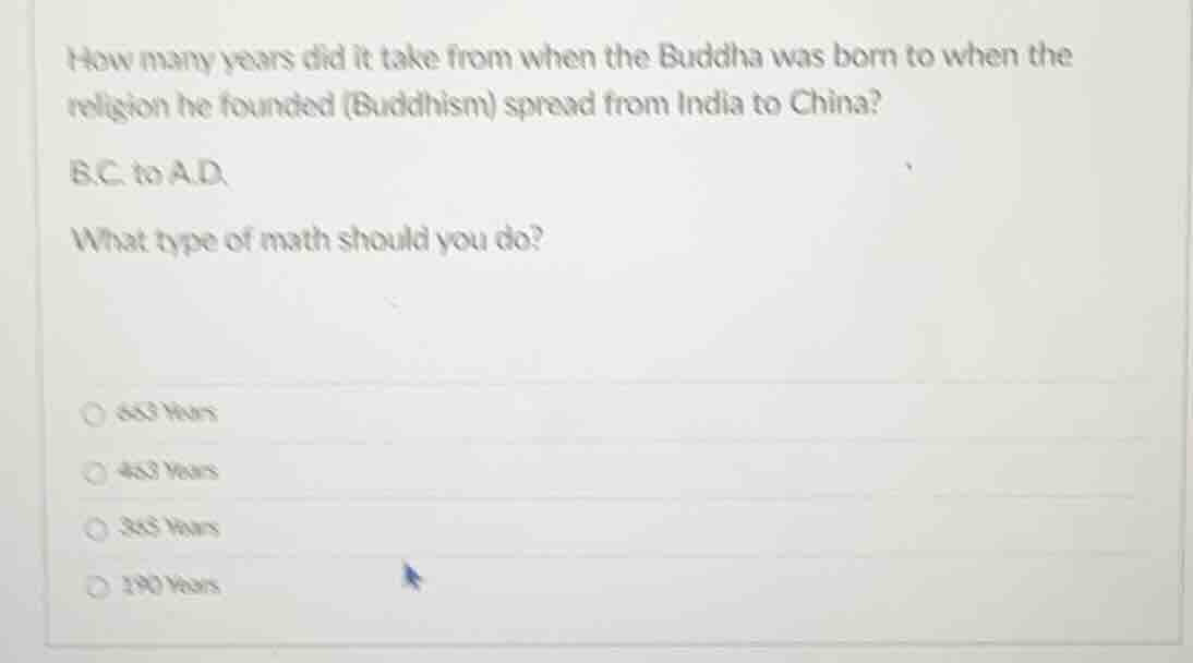 how many years did it take from when the buddha was born to when the re…