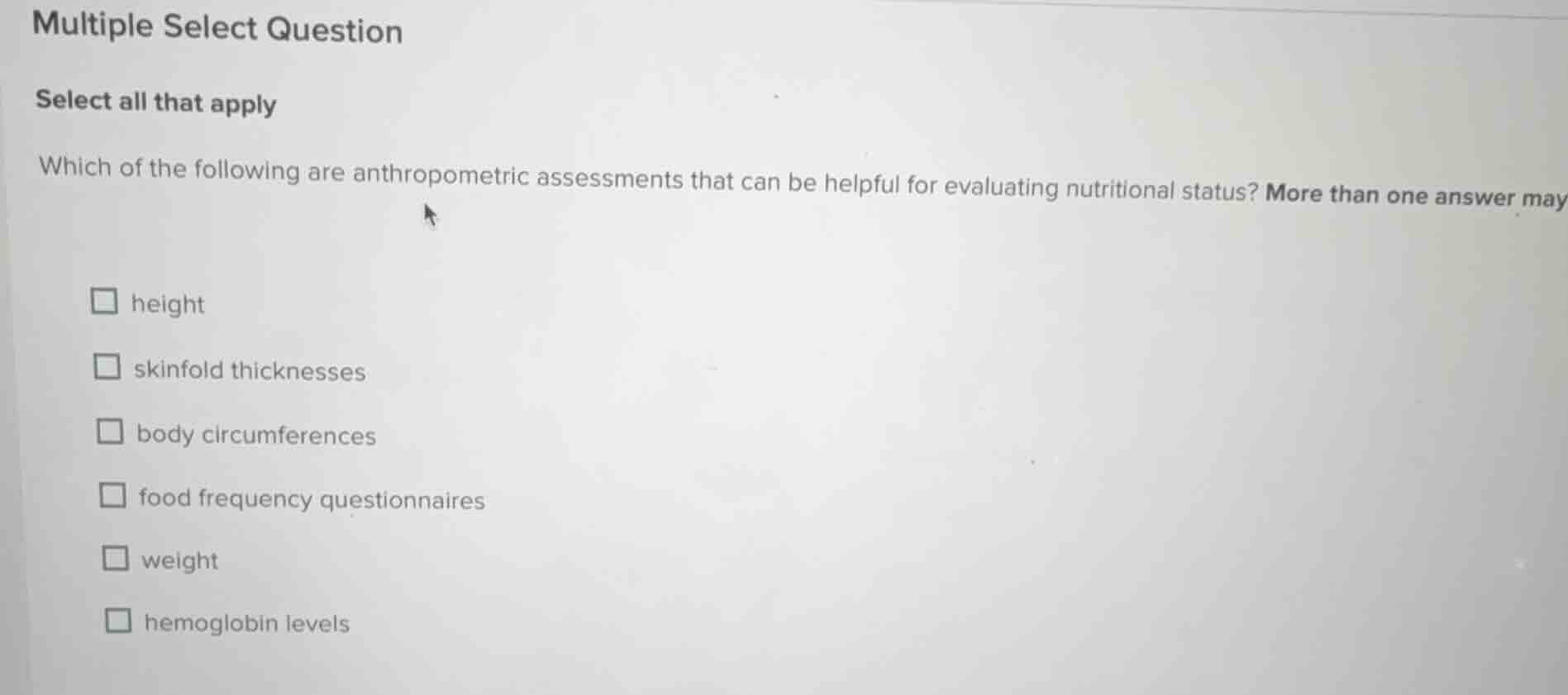 multiple select question select all that apply which of the following a…