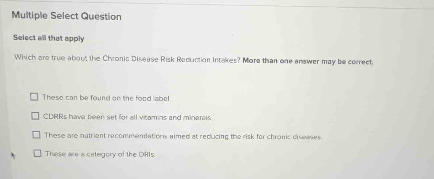 multiple select question select all that apply which are true about the…