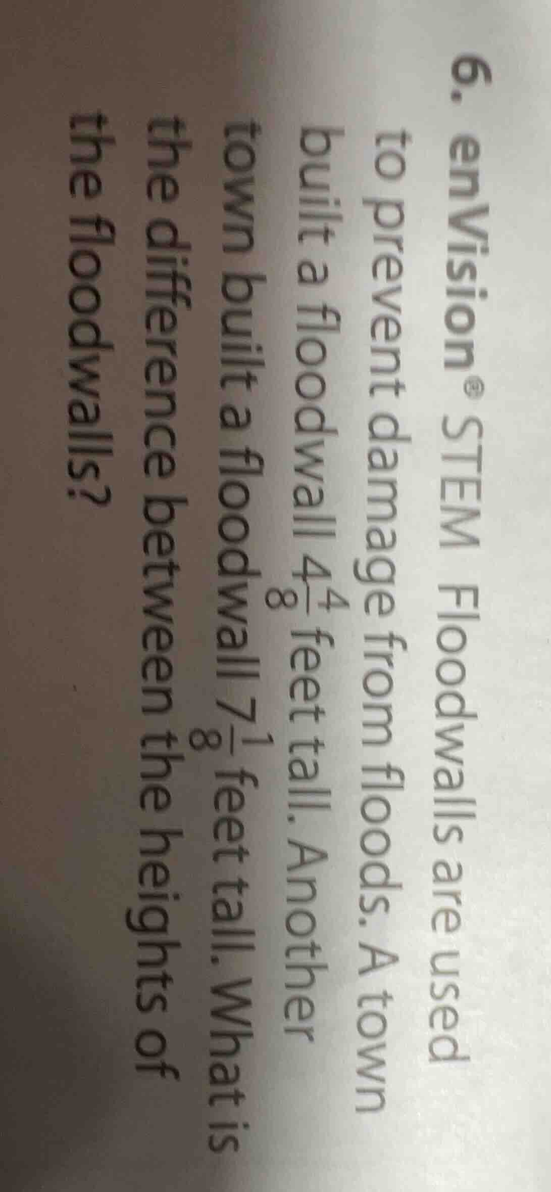 6. envision® stem floodwalls are used to prevent damage from floods. a …