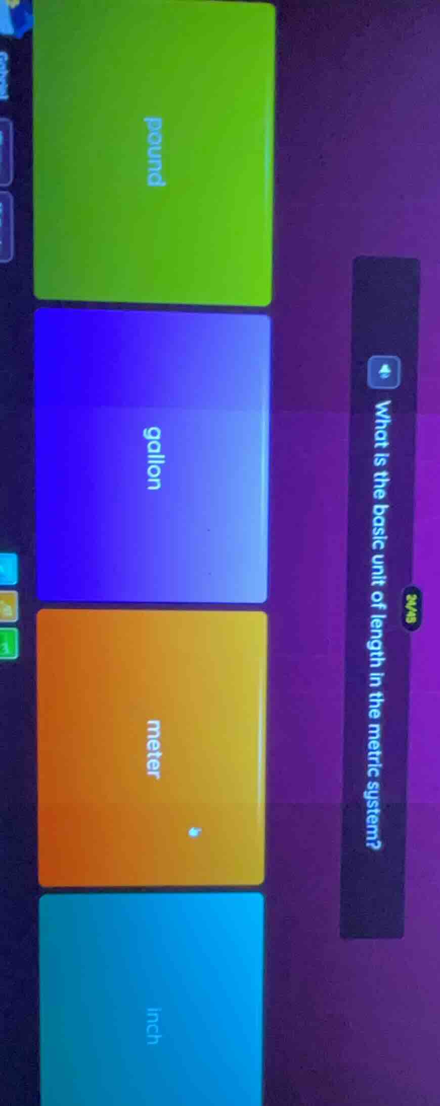 what is the basic unit of length in the metric system? pound gallon met…