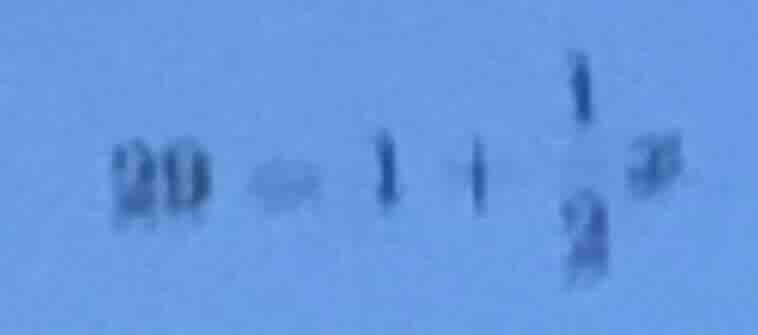 20 = 1 + \\frac{1}{2}x