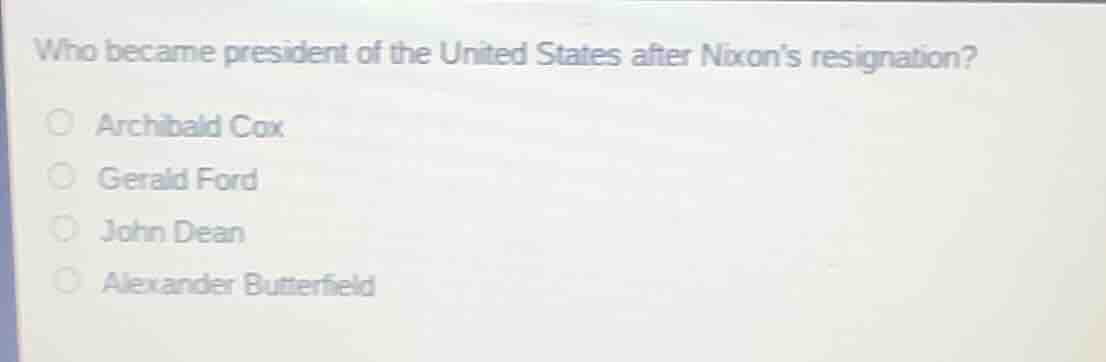 who became president of the united states after nixon’s resignation? ar…