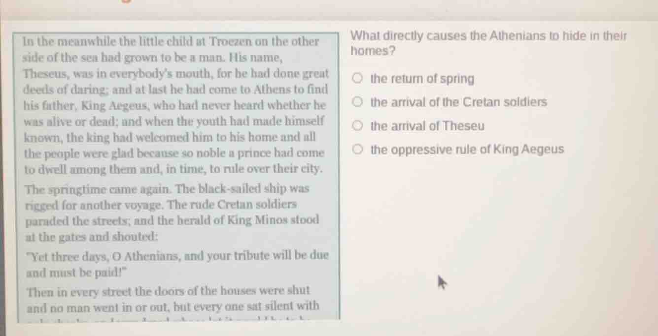 in the meanwhile the little child at troezen on the other side of the s…