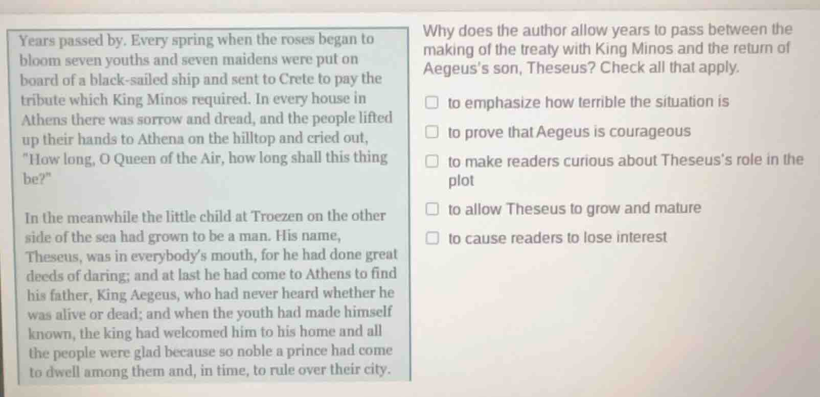 years passed by. every spring when the roses began to bloom seven youth…