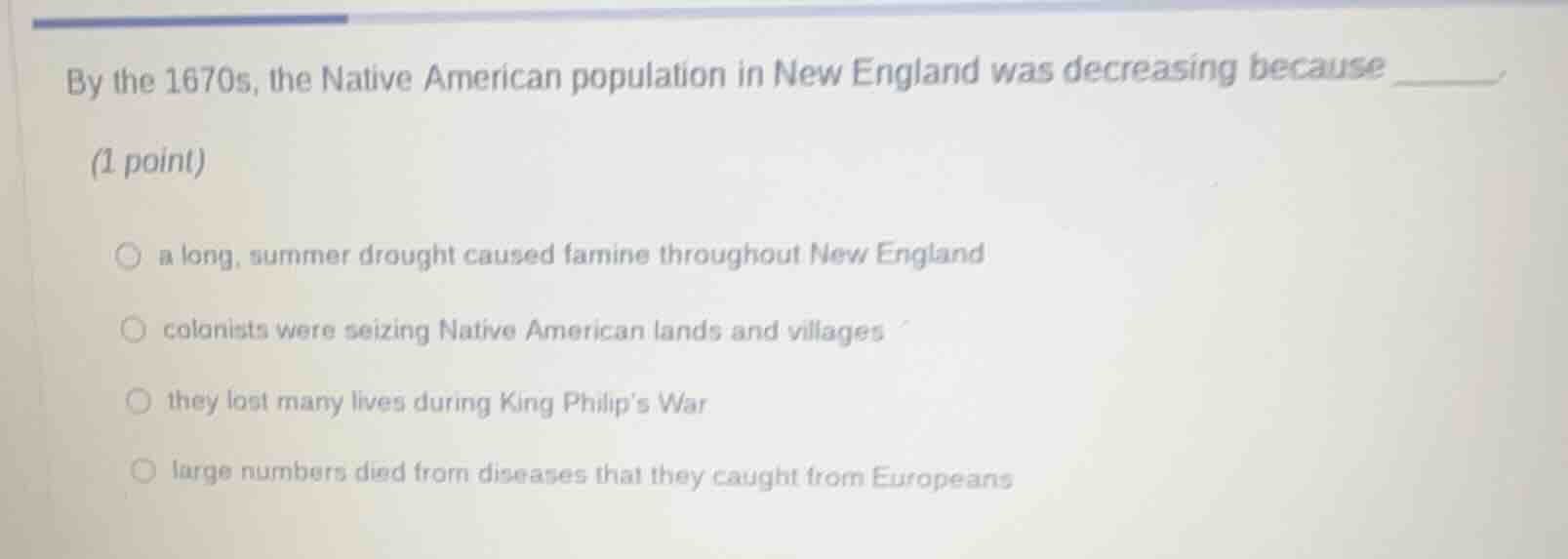 by the 1670s, the native american population in new england was decreas…