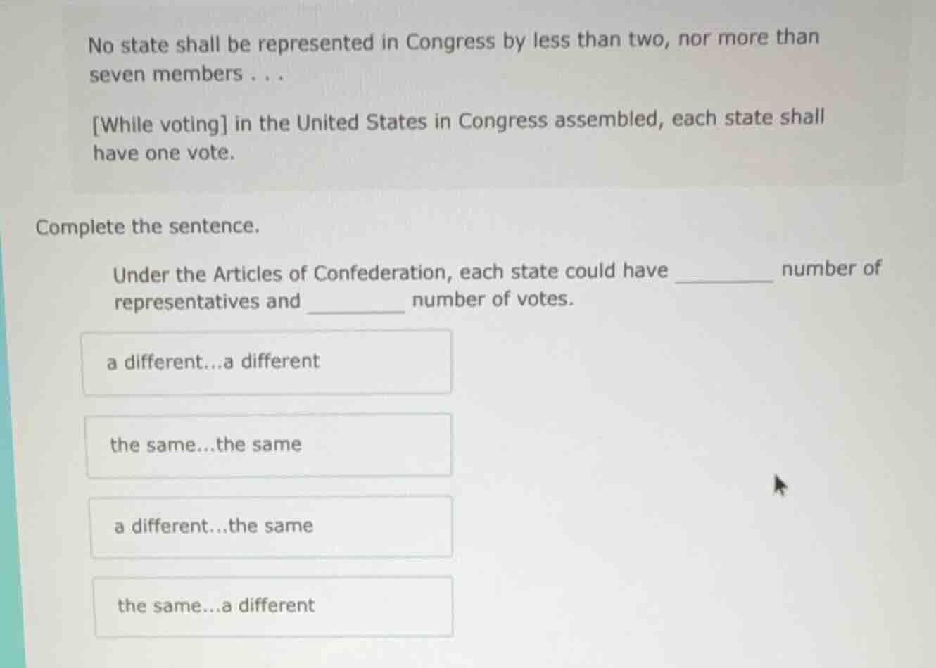 no state shall be represented in congress by less than two, nor more th…