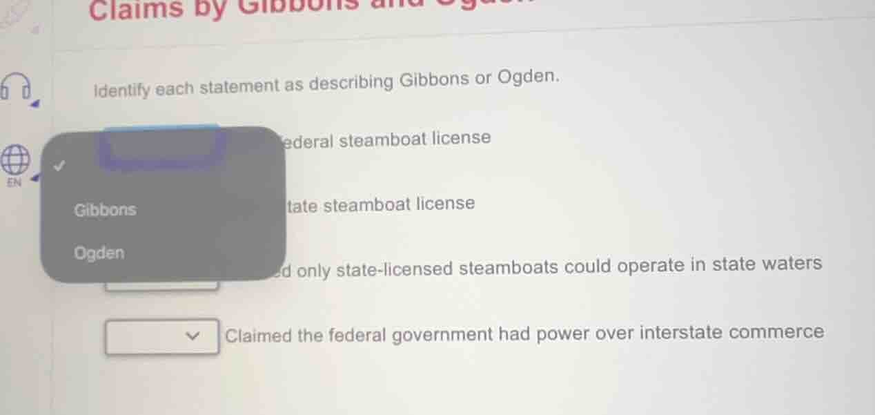 claims by gibbons and ogden identify each statement as describing gibbo…