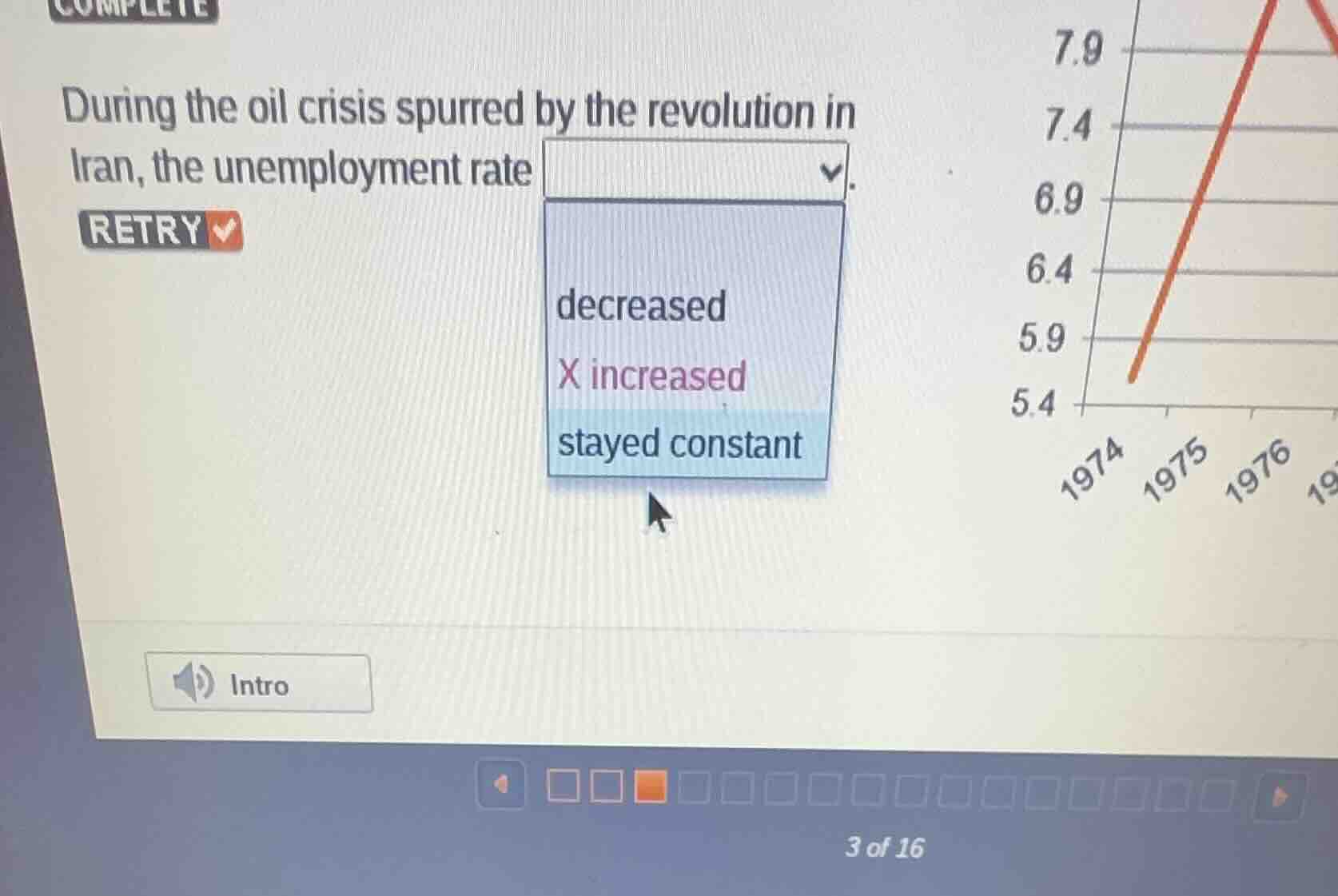 during the oil crisis spurred by the revolution in iran, the unemployme…