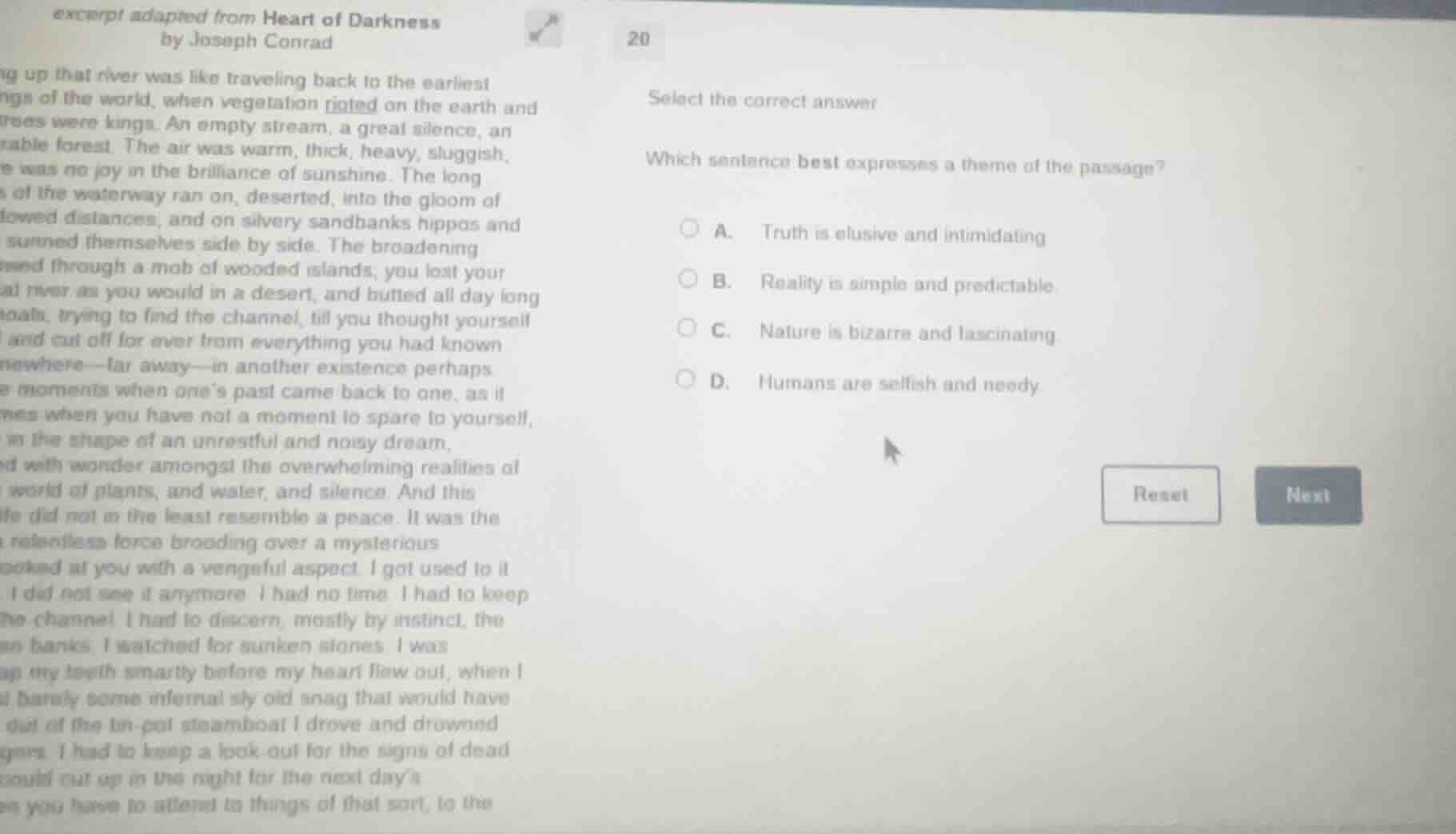 excerpt adapted from heart of darkness by joseph conrad g up that river…