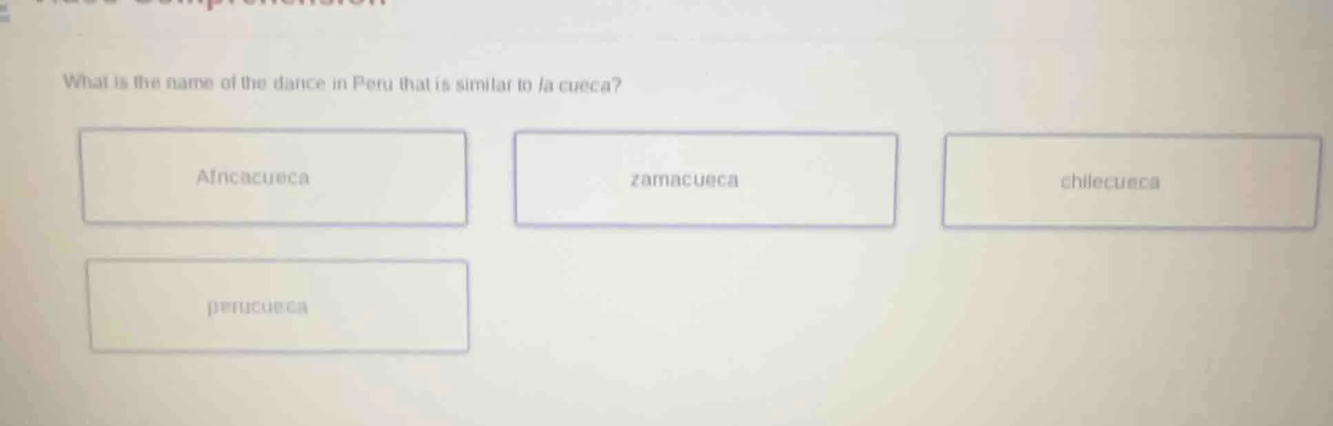 what is the name of the dance in peru that is similar to la cueca? afnc…