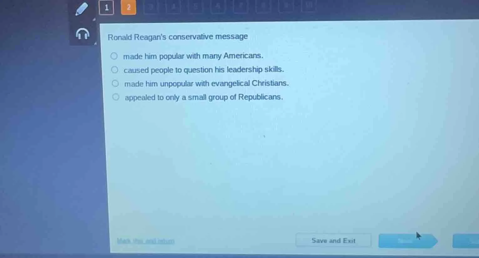 ronald reagans conservative message made him popular with many american…