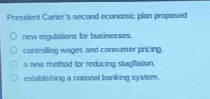 president carters second economic plan proposed new regulations for bus…