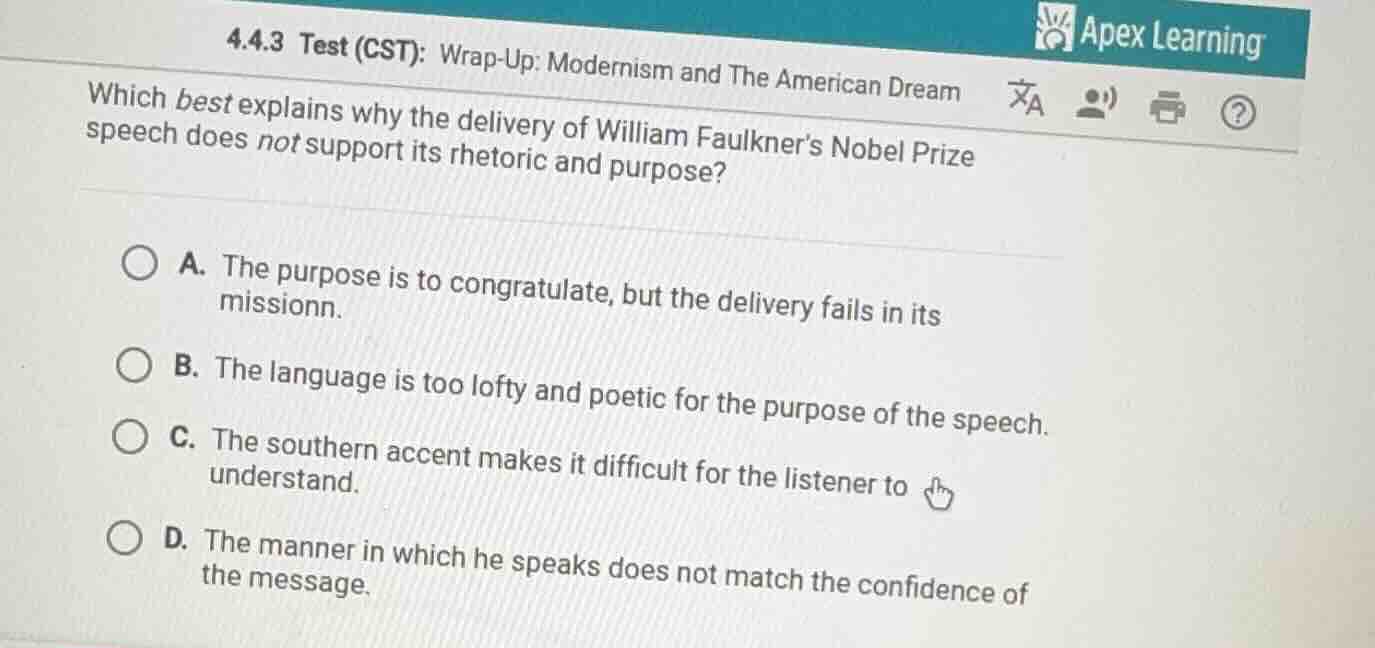4.4.3 test (cst): wrap-up: modernism and the american dream which best …