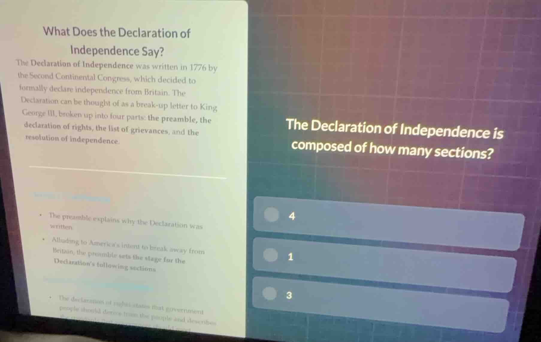 what does the declaration of independence say? the declaration of indep…