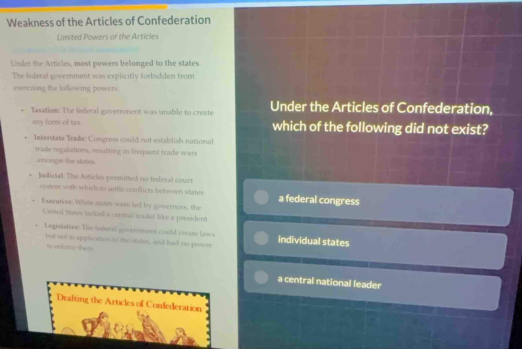 weakness of the articles of confederation limited powers of the article…