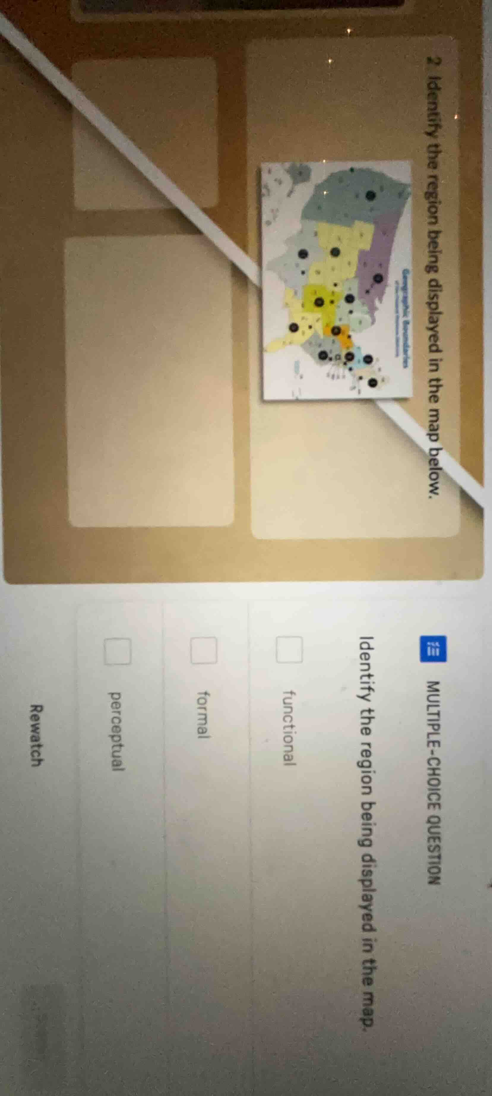 2 identify the region being displayed in the map below. multiple-choice…