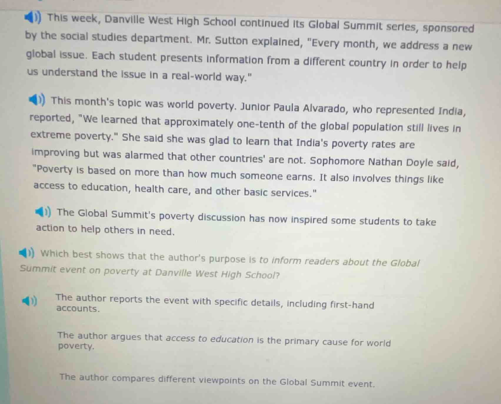 this week, danville west high school continued its global summit series…