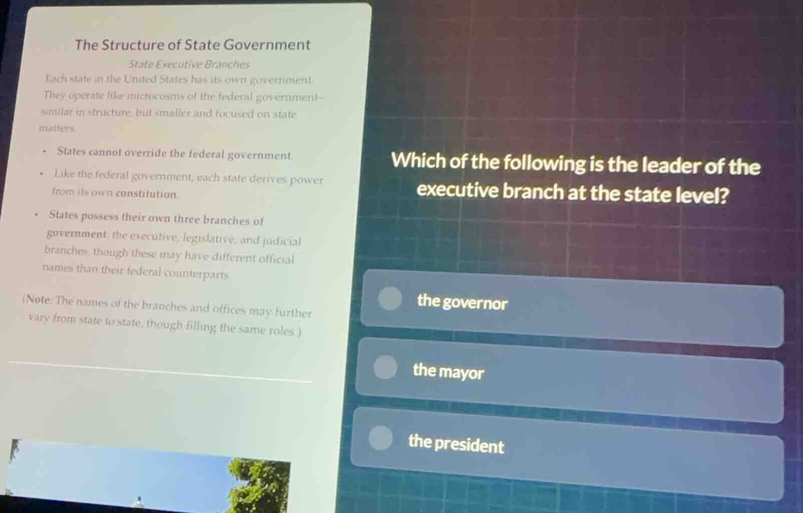 the structure of state government state executive branches each state i…
