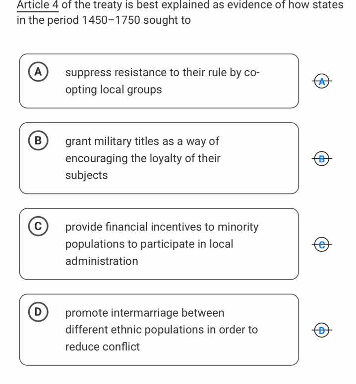 article 4 of the treaty is best explained as evidence of how states in …