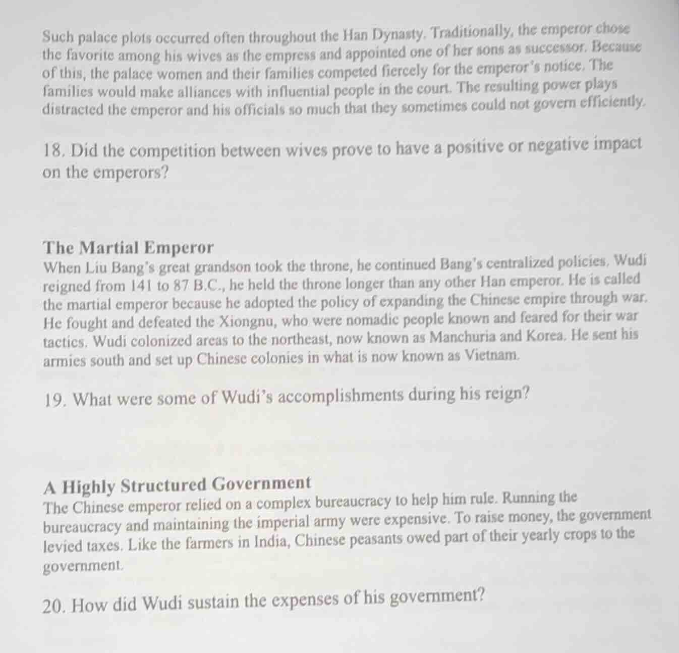 such palace plots occurred often throughout the han dynasty. traditiona…
