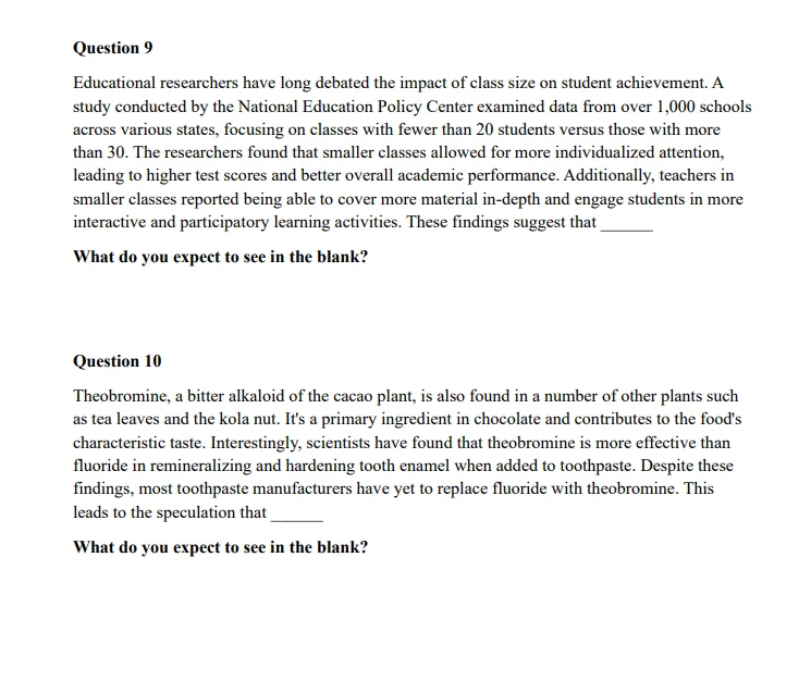 question 9 educational researchers have long debated the impact of clas…