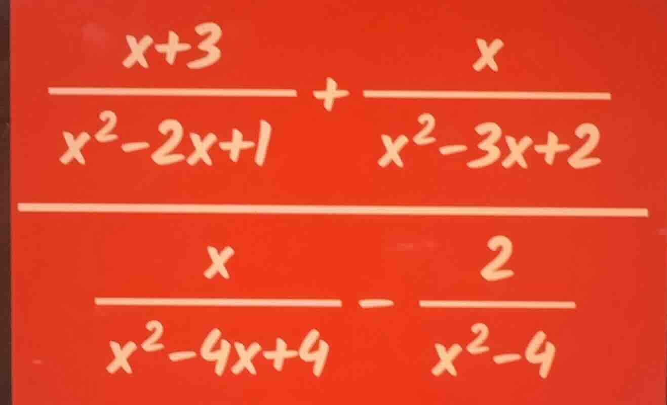 simplify the following rational expressions: \\(\\frac{x + 3}{x^2 - 2x …