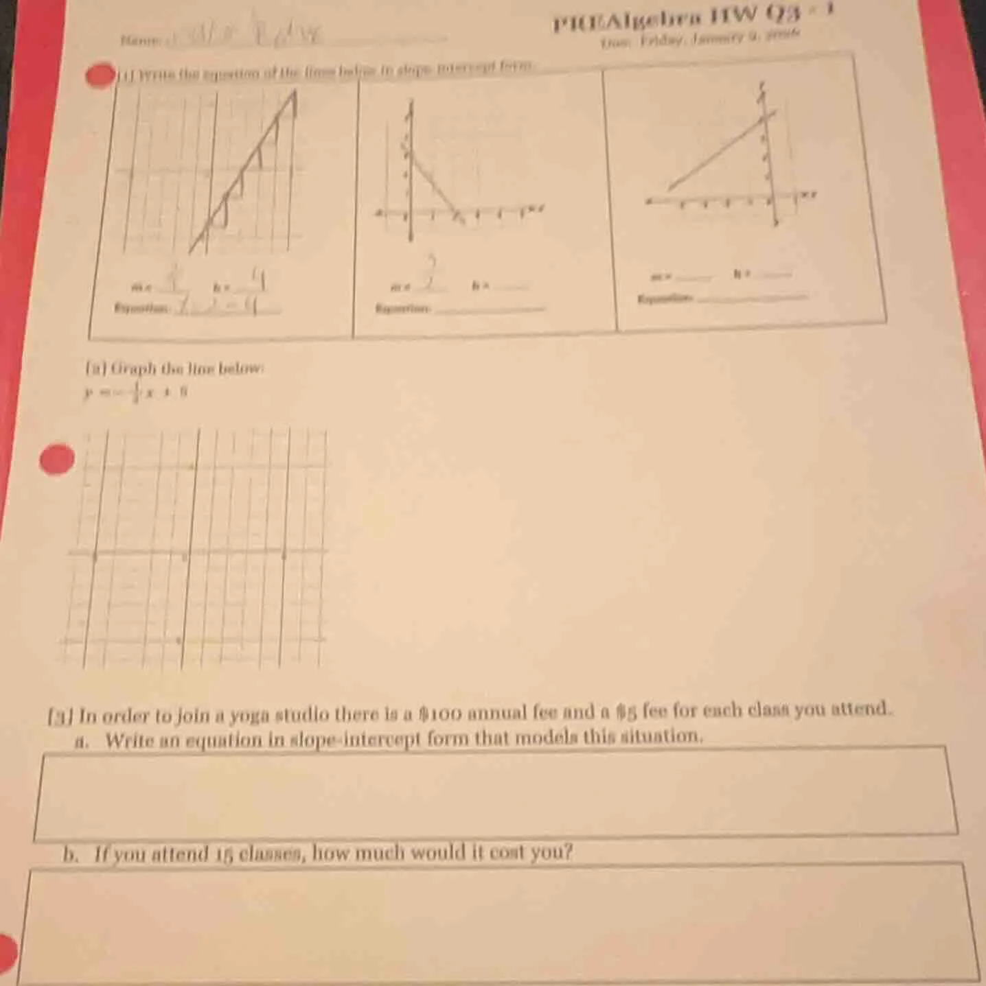 name: puealgebra 1tw q3 # 1 1 write the equation of the line below in s…