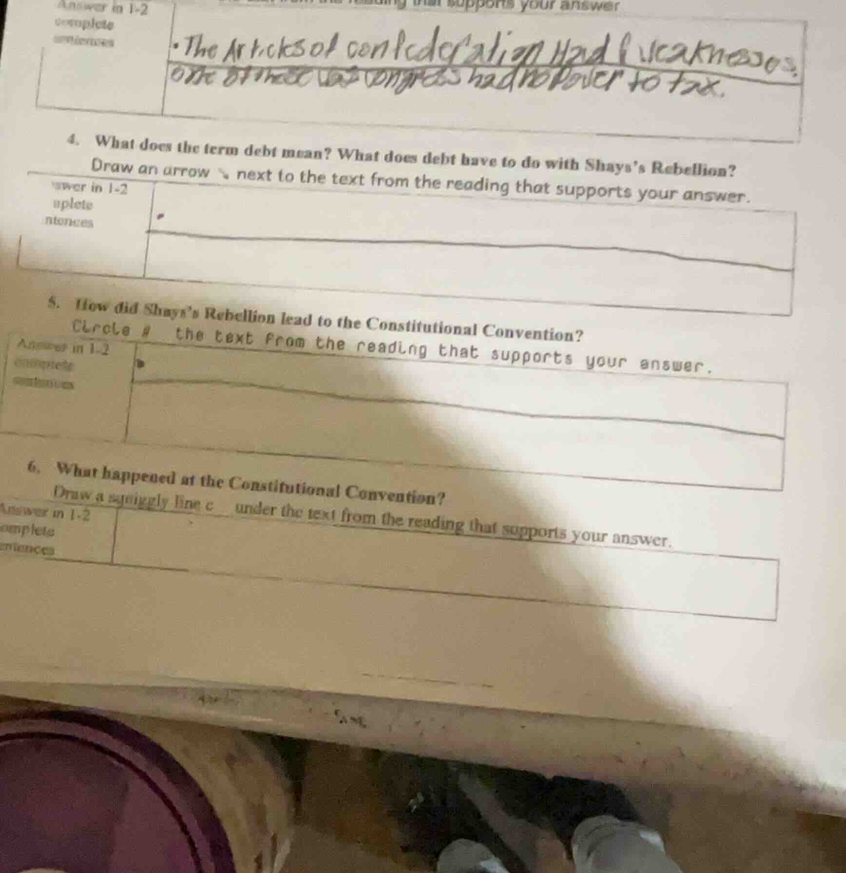 4. what does the term debt mean? what does debt have to do with shayss …