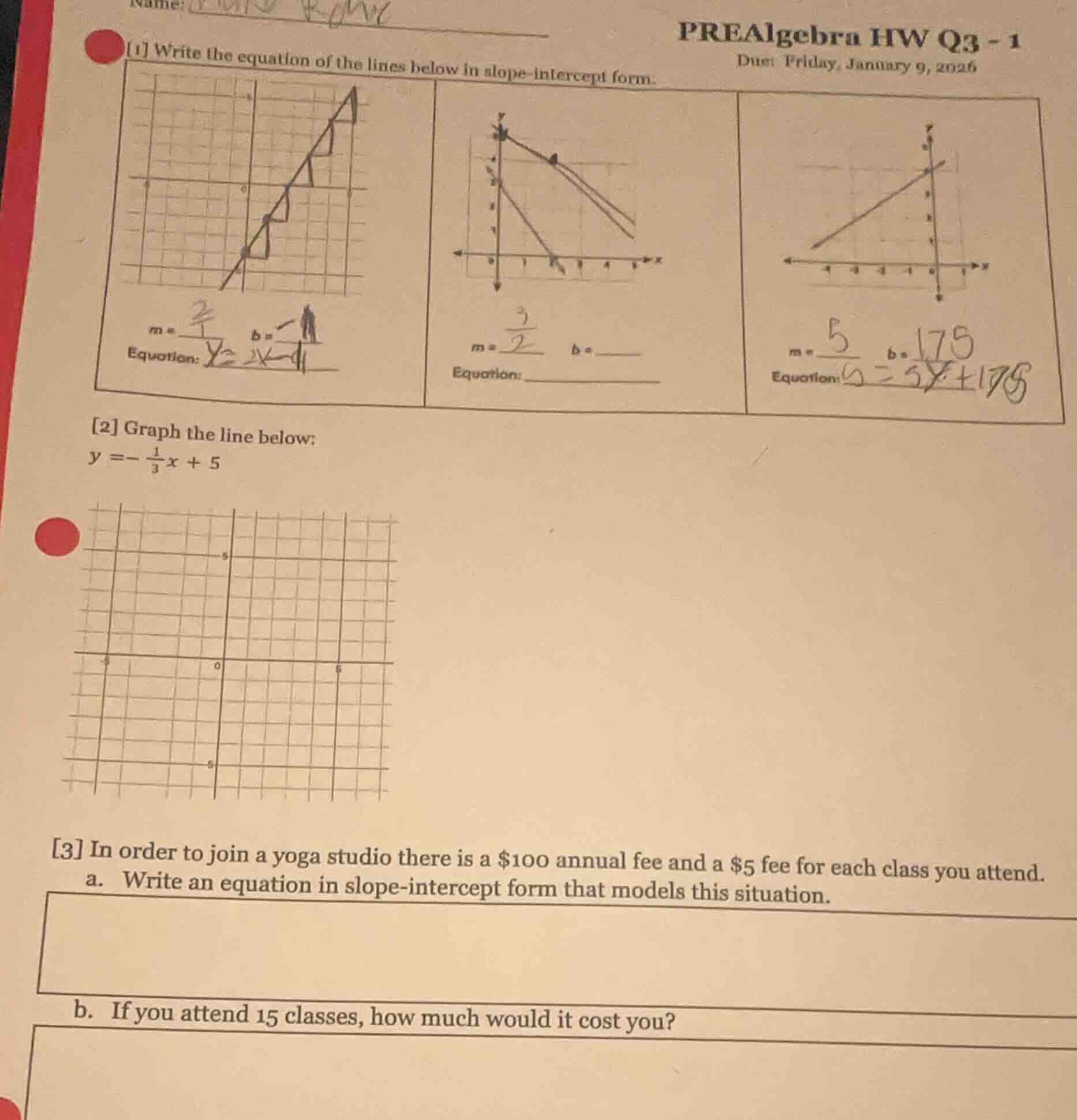 name: prealgebra hw q3 - 1 due: friday, january 9, 2026 1 write the equ…