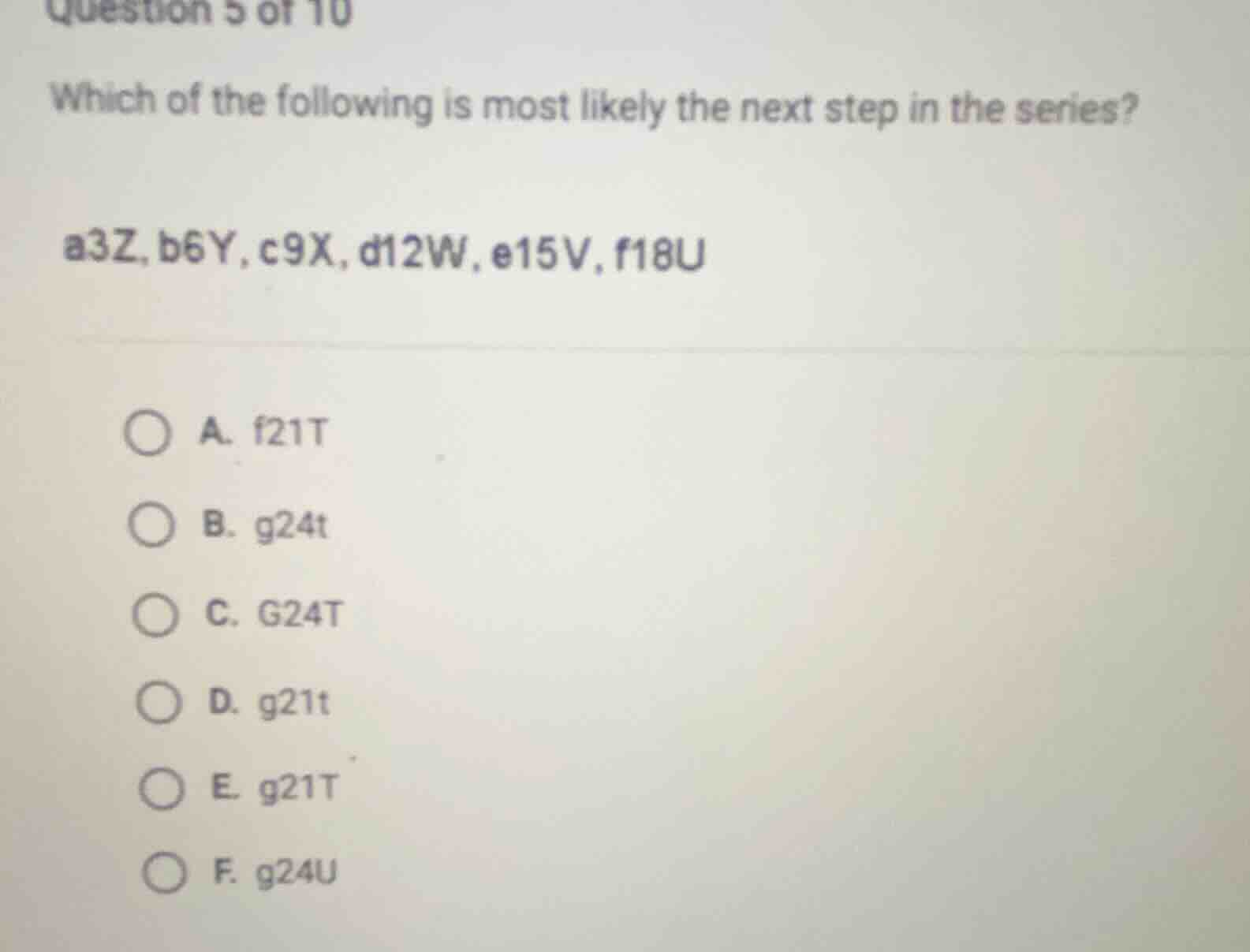 question 5 of 10 which of the following is most likely the next step in…