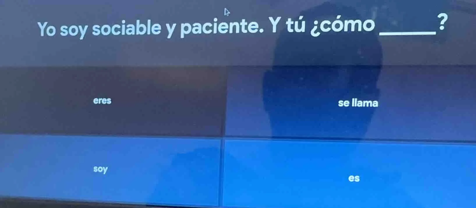 yo soy sociable y paciente. y tú ¿cómo ______? eres se llama soy es