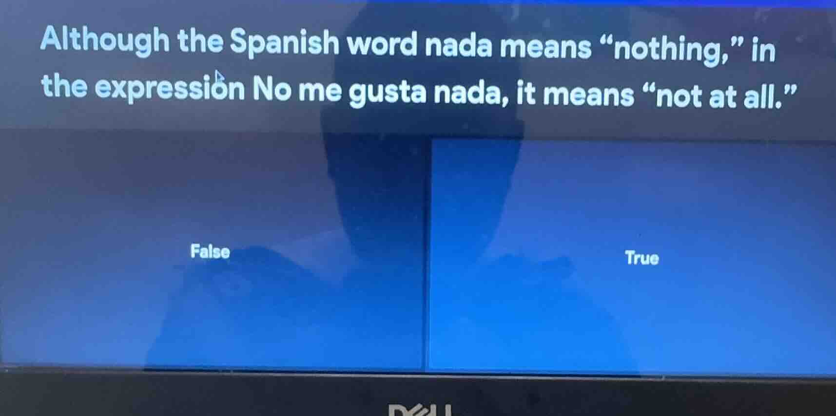 although the spanish word nada means othing,\ in the expression no me g…