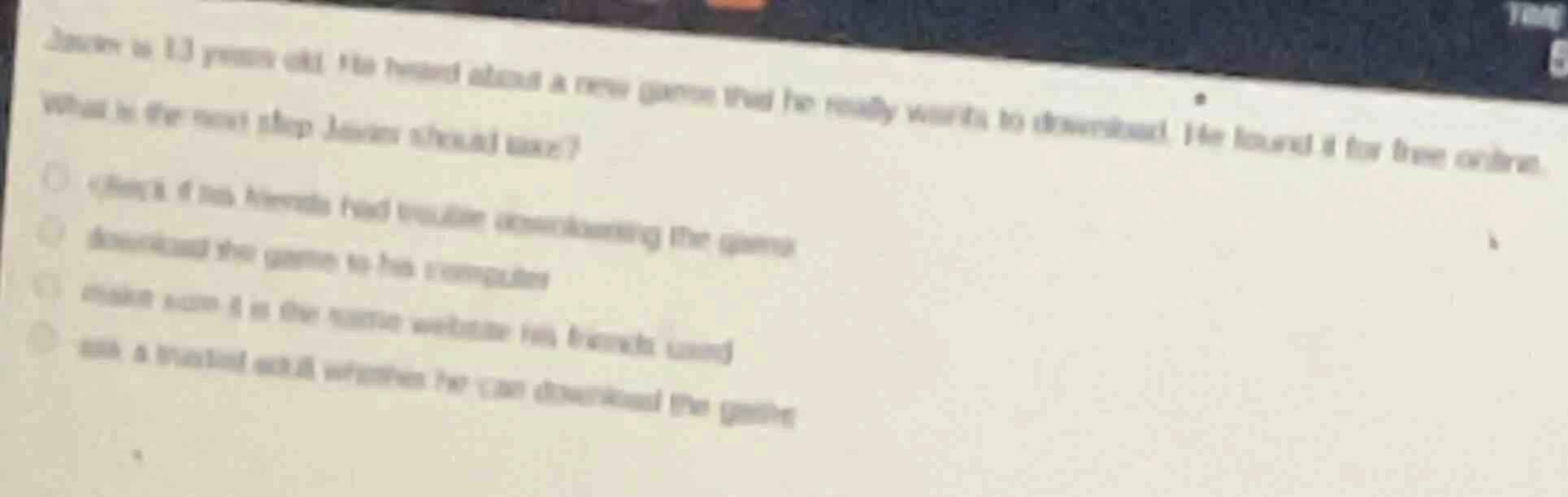 jason is 13 years old. he heard about a new game that he really wants t…