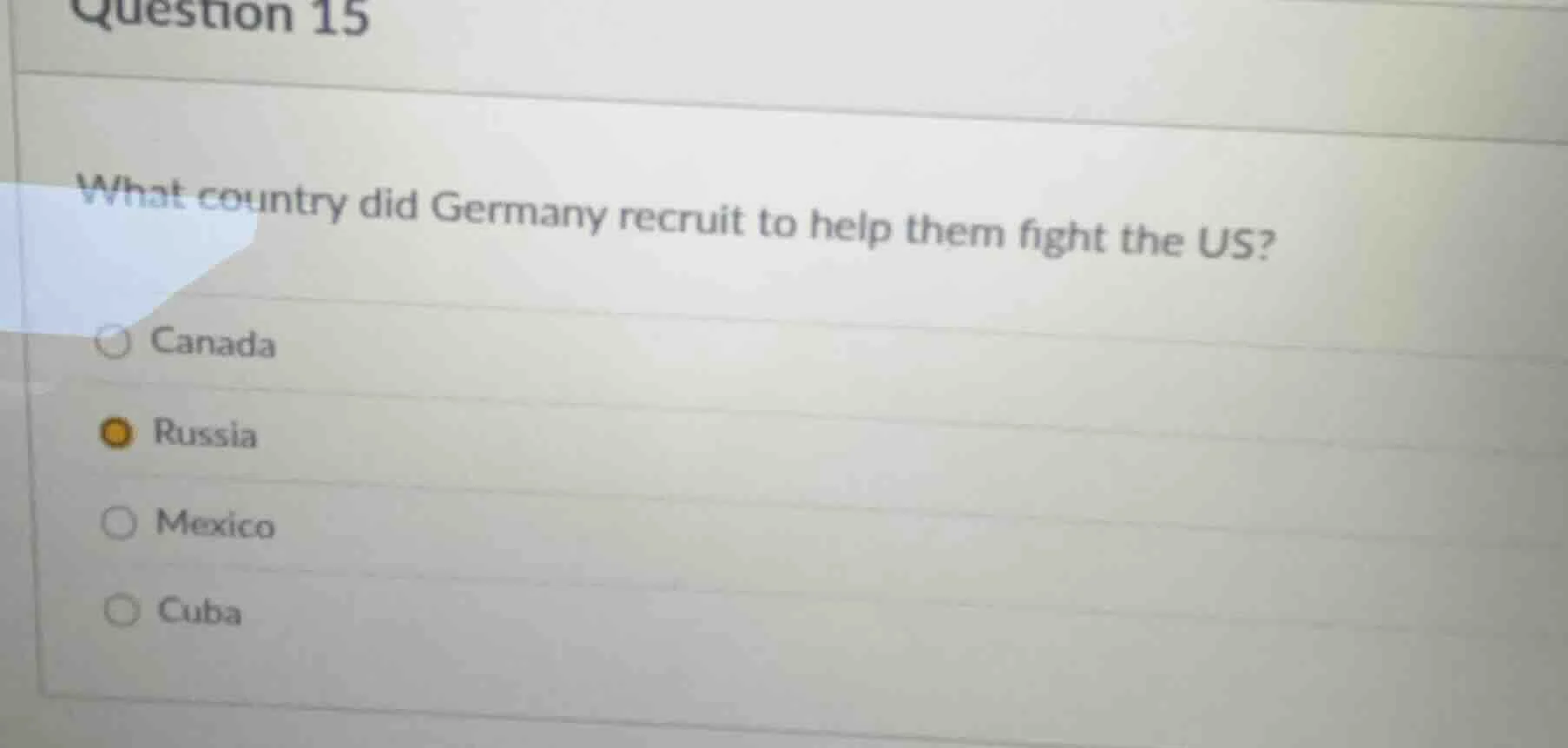 question 15 what country did germany recruit to help them fight the us?…