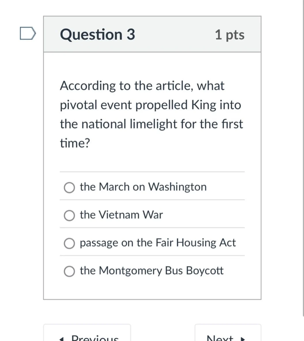 question 3 1 pts according to the article, what pivotal event propelled…