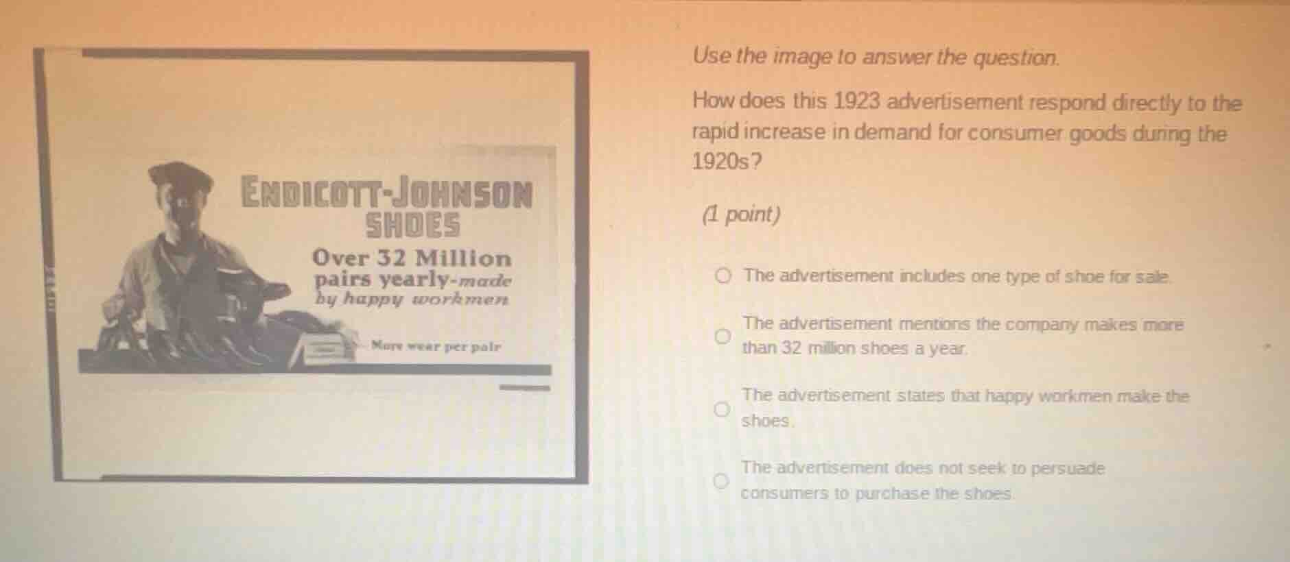 use the image to answer the question. how does this 1923 advertisement …