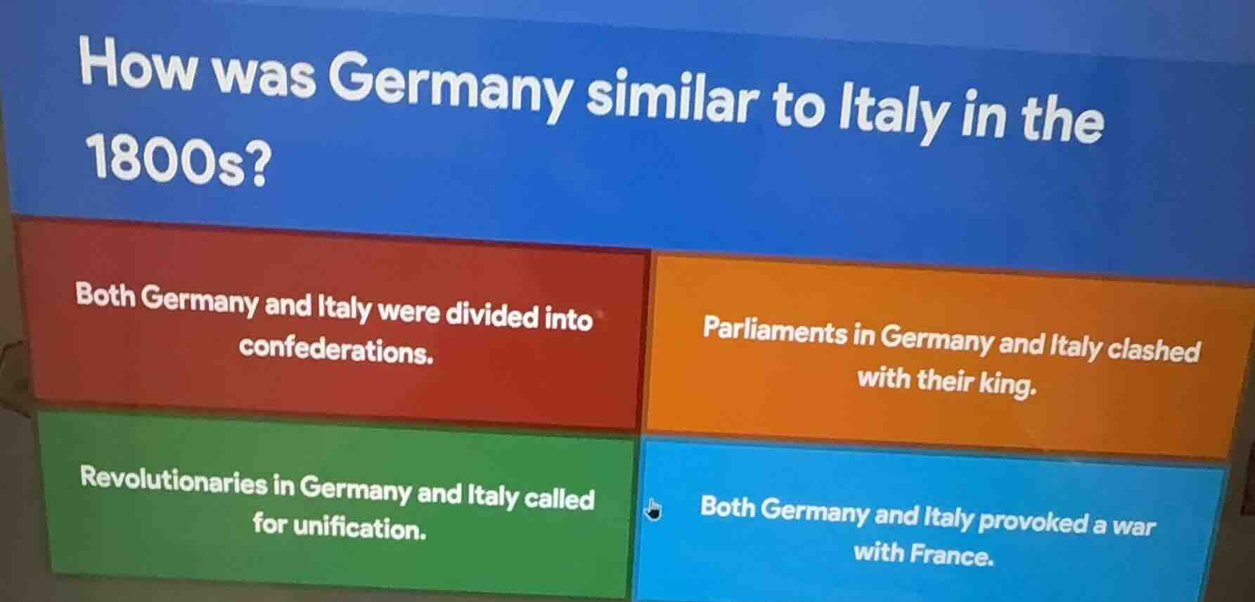 how was germany similar to italy in the 1800s? both germany and italy w…