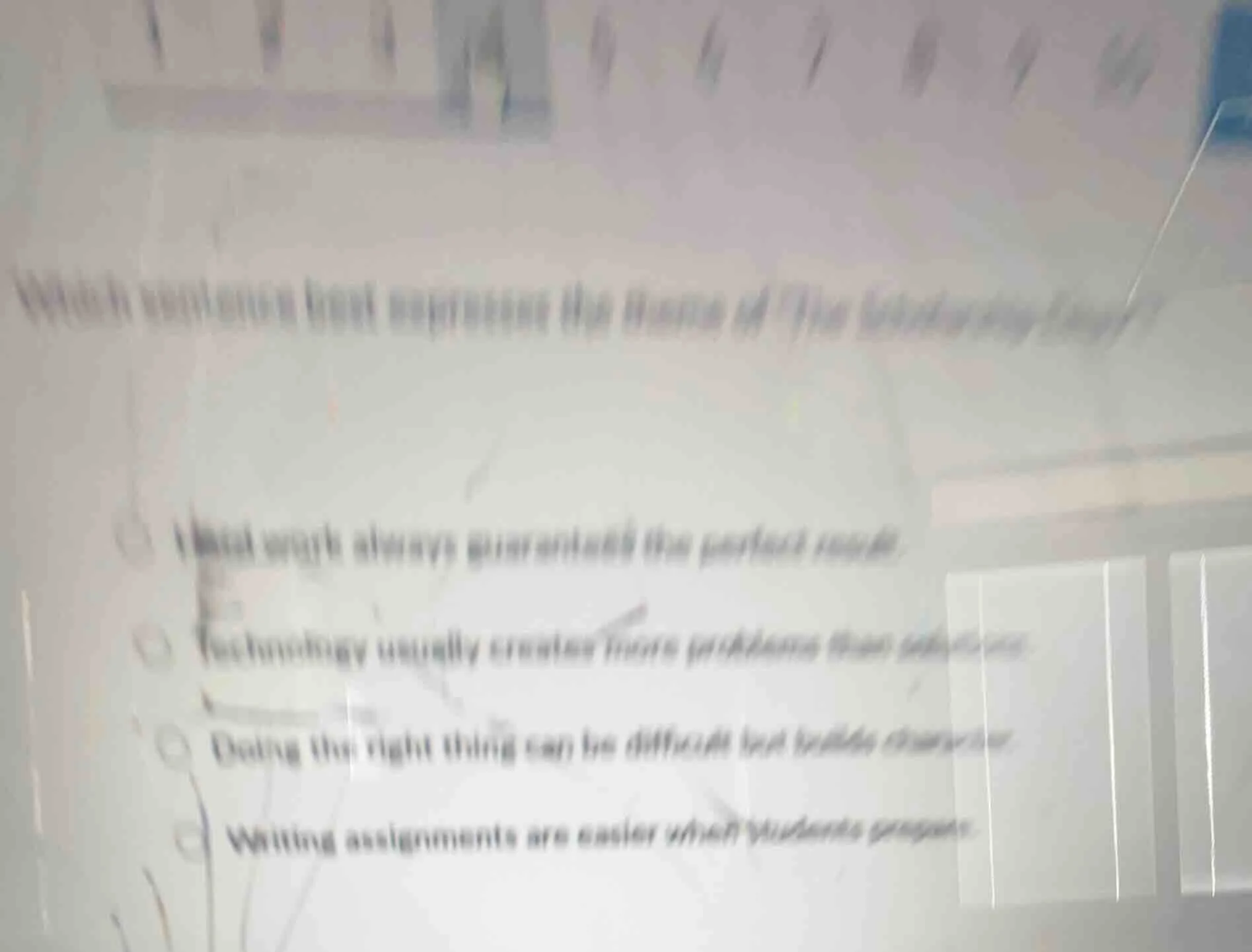 which statement best represents the theme of the scholarship jacket? - …