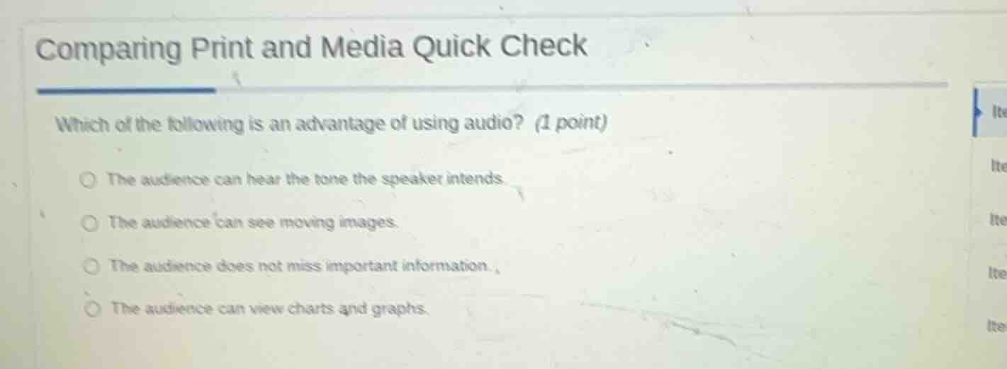 comparing print and media quick check which of the following is an adva…